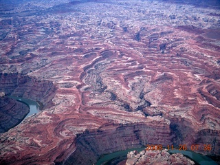 44 6ps. aerial - Canyonlands, cloudy dawn