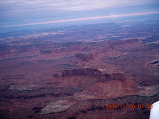 46 6ps. aerial - Canyonlands, cloudy dawn