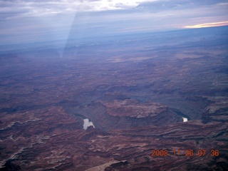 47 6ps. aerial - Canyonlands, cloudy dawn
