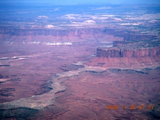 49 6ps. aerial - Canyonlands, cloudy dawn