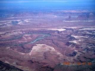 52 6ps. aerial - Canyonlands, cloudy dawn
