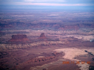 58 6ps. aerial - Canyonlands, cloudy dawn
