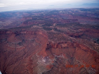 59 6ps. aerial - Canyonlands, cloudy dawn