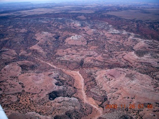 60 6ps. aerial - Canyonlands, cloudy dawn
