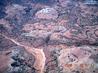 61 6ps. aerial - Canyonlands, cloudy dawn