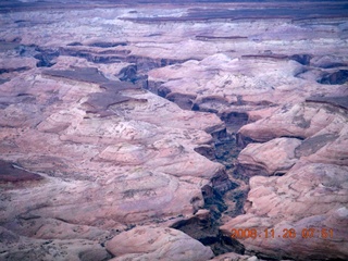 64 6ps. aerial - Canyonlands (CNY) to Hanksville (HVE), cloudy dawn