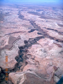 67 6ps. aerial - Canyonlands (CNY) to Hanksville (HVE), cloudy dawn