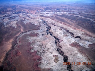 68 6ps. aerial - Canyonlands (CNY) to Hanksville (HVE), cloudy dawn