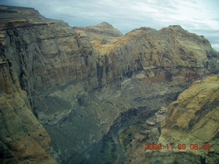 93 6ps. flying with LaVar - aerial - Utah backcountryside - Hidden Splendor canyon approach