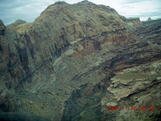 95 6ps. flying with LaVar - aerial - Utah backcountryside - Hidden Splendor canyon approach