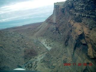 98 6ps. flying with LaVar - aerial - Utah backcountryside - Hidden Splendor canyon approach