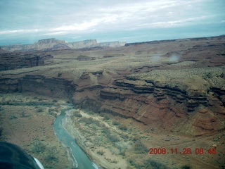 flying with LaVar - aerial - Utah backcountryside - Hidden Splendor canyon approach