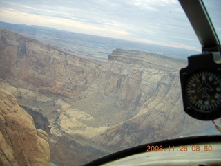 120 6ps. flying with LaVar - aerial - Utah backcountryside - Hidden Splendor canyon departure