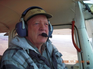 flying with LaVar - aerial - Utah backcountryside - LaVar flying N5174A