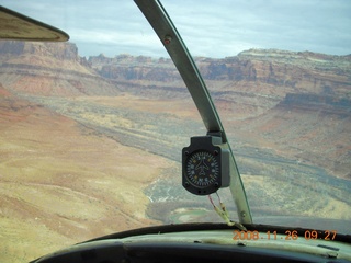 flying with LaVar - aerial - Utah backcountryside - river slot canyon