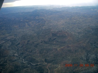 flying with LaVar - aerial - Utah backcountryside