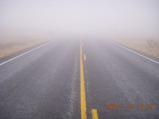 Canyonlands National Park - foggy road