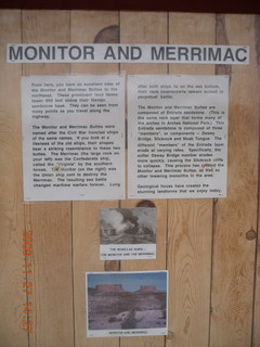 Canyonlands National Park - Monitor and Merrimac sign