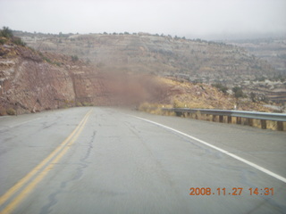 333 6pt. Canyonlands National Park - foggy road