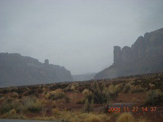 Canyonlands National Park - foggy road