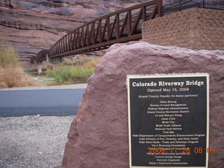 Moab bridge sign