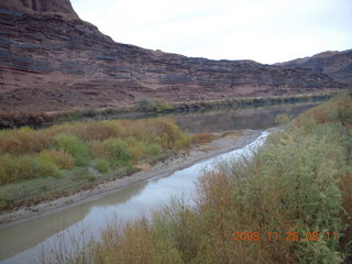 6 6pu. view from Moab bridge across the Colorado River