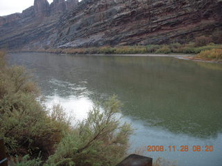 9 6pu. view from Moab bridge across the Colorado River