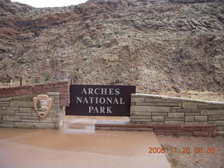 Arches National Park sign