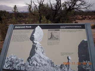 Arches National Park - Balanced Rock sign