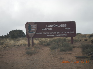 85 6pu. Canyonlands National Park sign