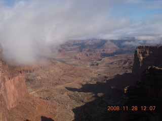88 6pu. Canyonlands National Park cloudy vista