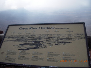 102 6pu. Canyonlands National Park - Green River Overlook sign