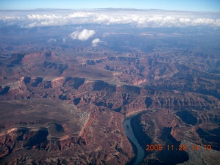 141 6pu. aerial Canyonlands National Park - confluence of Green River and Colorado River