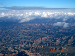 175 6pu. aerial Canyonlands area with clouds