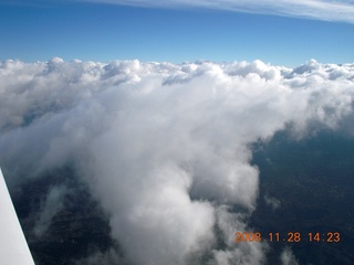 aerial Canyonlands area clouds