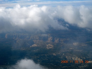 194 6pu. aerial Cataract Canyon amid clouds