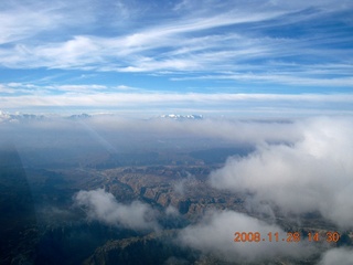 203 6pu. aerial Lake Powell area amid clouds