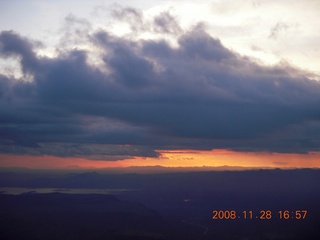 297 6pu. aerial clouds north of Phoenix - sunset