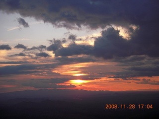 302 6pu. aerial clouds north of Phoenix - beautiful sunset