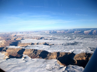 6 6qg. beth's Saturday zion-trip pictures - aerial - cloud covered plateau with canyons