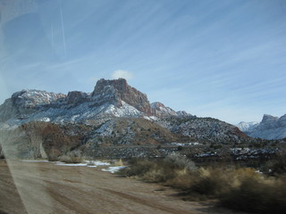22 6qg. beth's Saturday zion-trip pictures - striking view and clouds going to zion