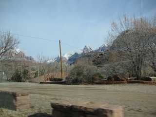 beth's Saturday zion-trip pictures - striking view and clouds going to zion
