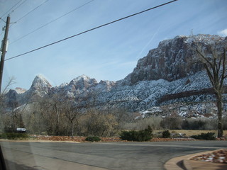 26 6qg. beth's Saturday zion-trip pictures - striking view and clouds going to zion