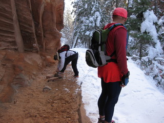 69 6qg. beth's Saturday zion-trip pictures - Zion National Park - Angels Landing hike - Adam