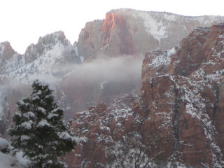 141 6qg. beth's Saturday zion-trip pictures - Zion National Park - clouds in the mountains
