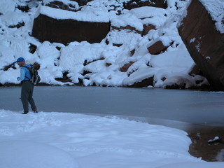 beth's Sunday zion-trip pictures - Zion National Park - Emerald Ponds hike - Adam