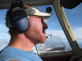 beth's Sunday zion-trip pictures - Adam flying N4372J