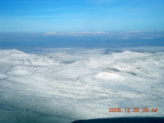 10 6ql. aerial - snowy landscape north of grand canyon