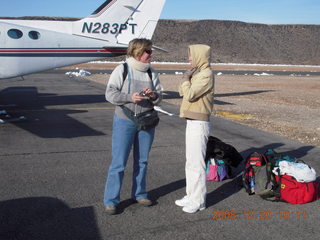 11 6ql. Beth and Debbie at Saint George Airport (SGU)