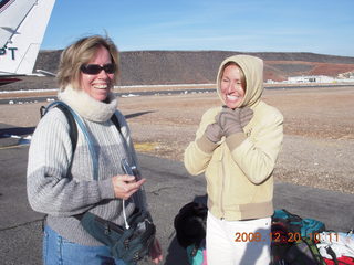 12 6ql. Beth and Debbie at Saint George Airport (SGU)